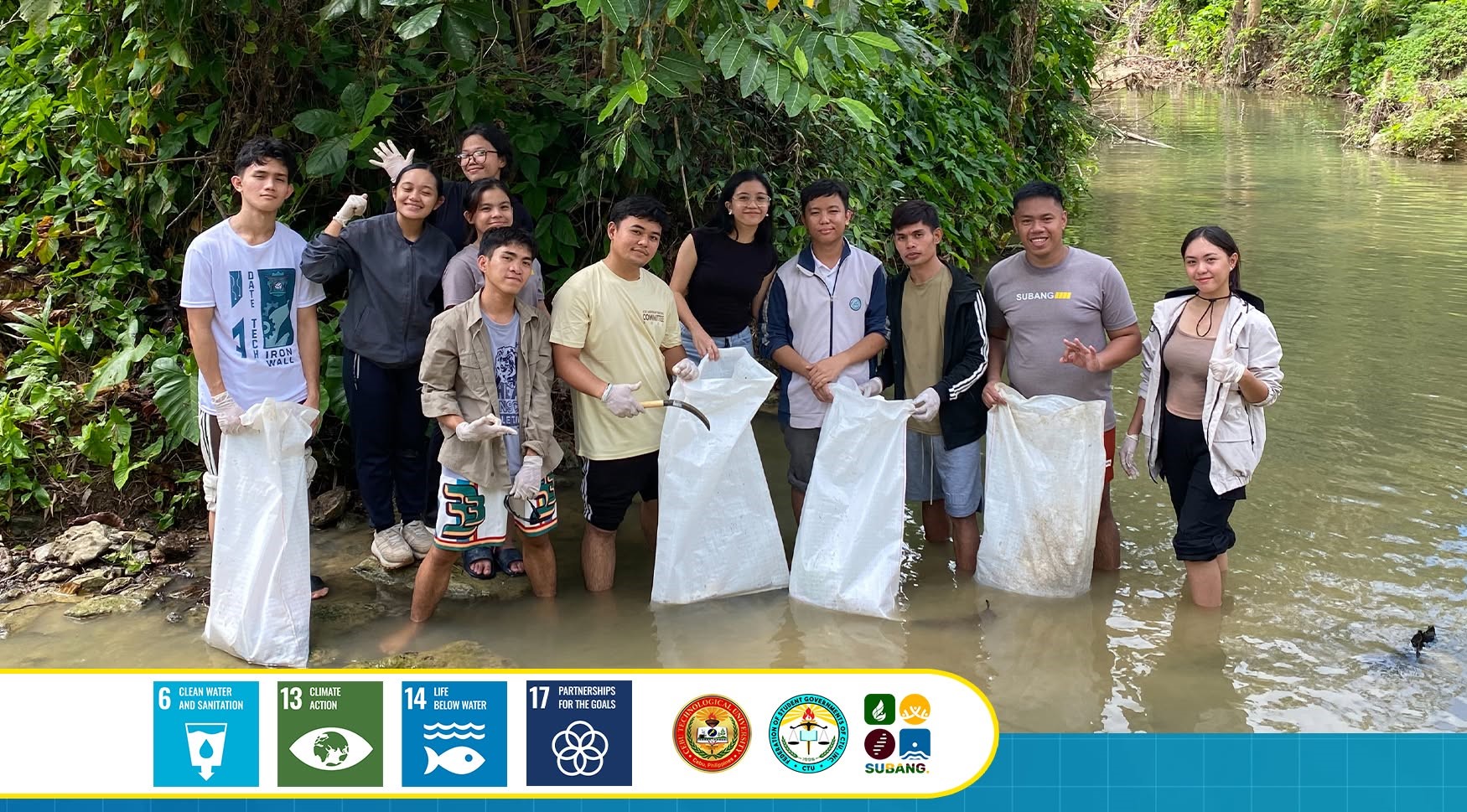 FSG Officers and Subang - CTU Volunteers Join River Cleanup at CTU-Barili