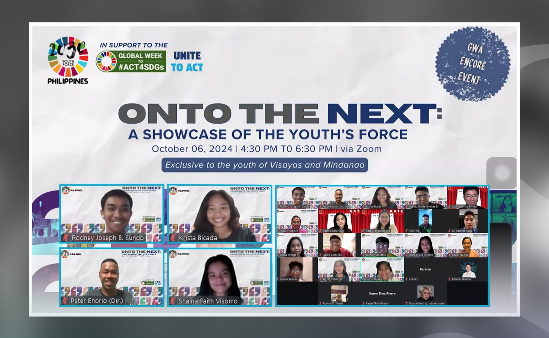 On to the Next: Youth Volunteers Across Visayas and Mindanao